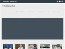 Tablet Screenshot of graceumc.org